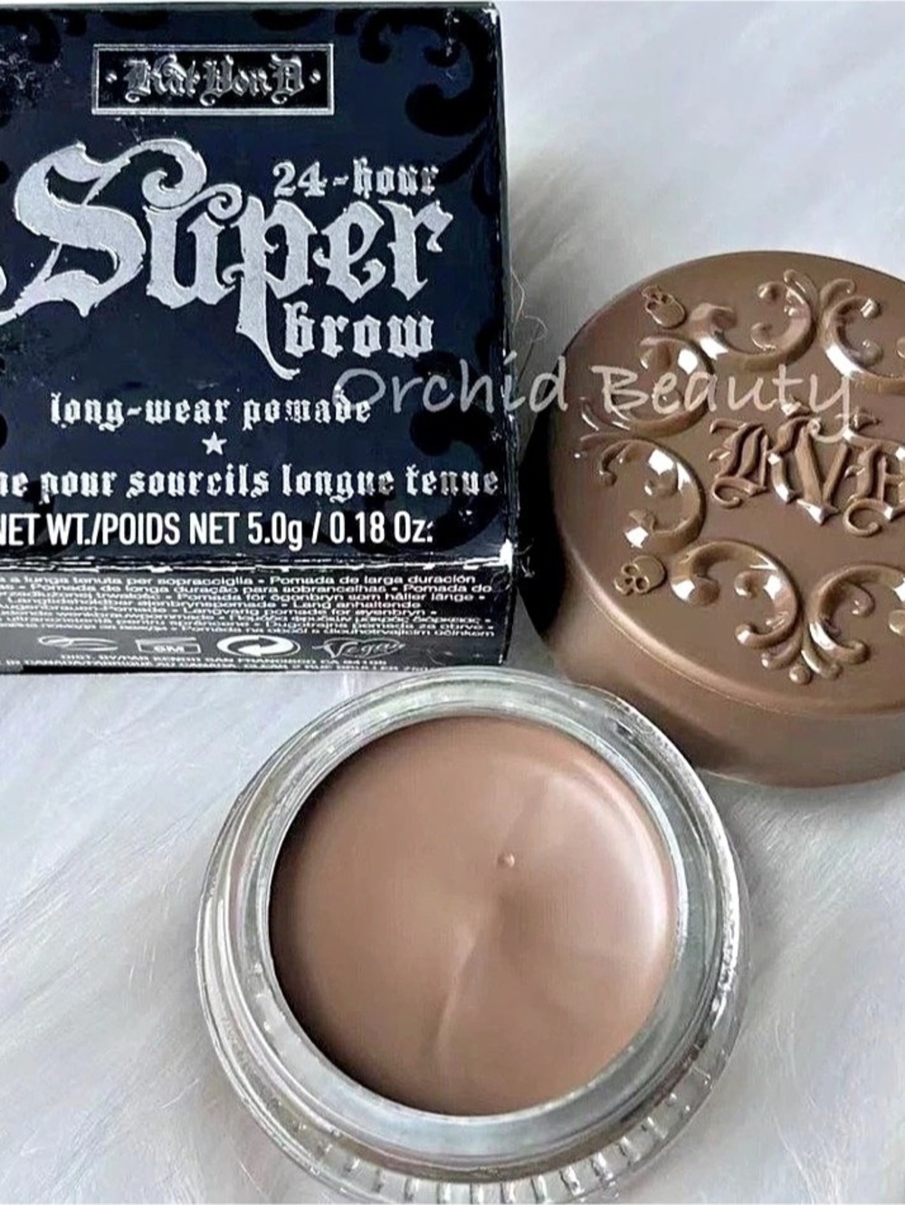 Kat Von D 24-Hour Super Brow Long-Wear Pomade Brown Brow Pomade NWT